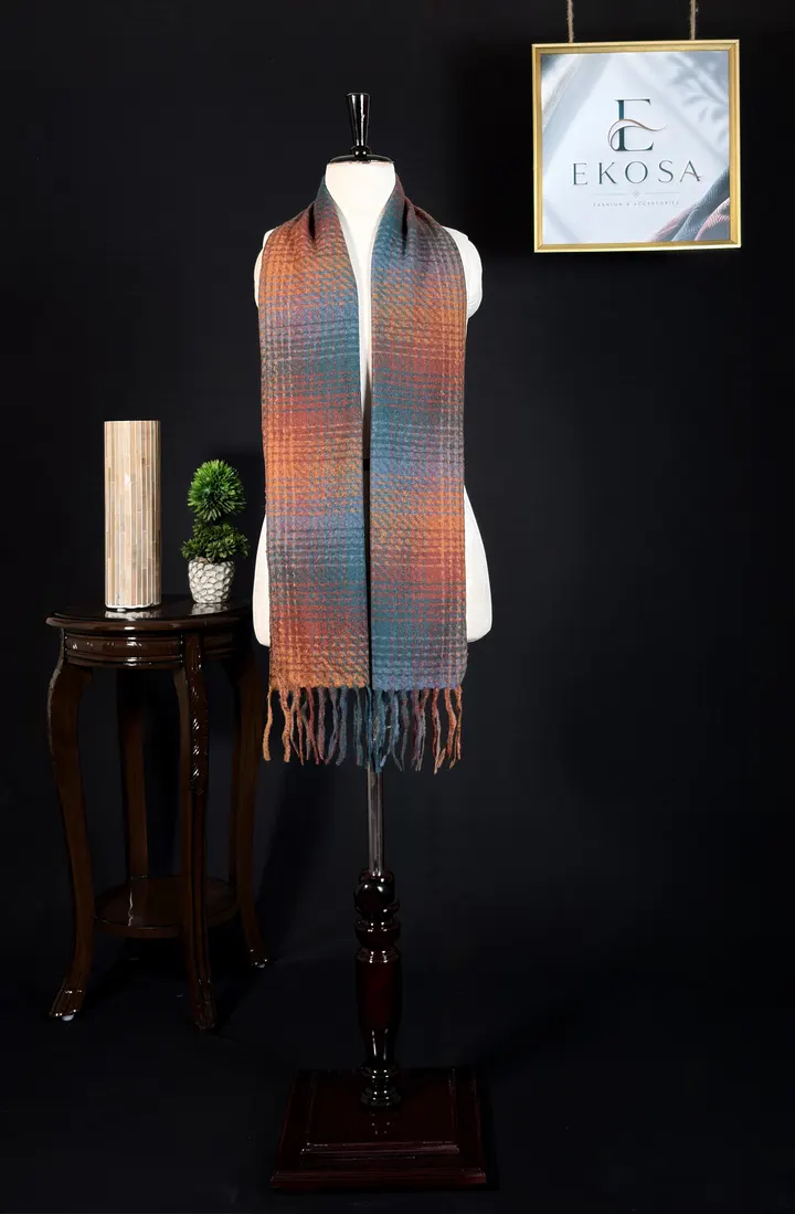 Plaid Muffler — Multi, image 1 of 3