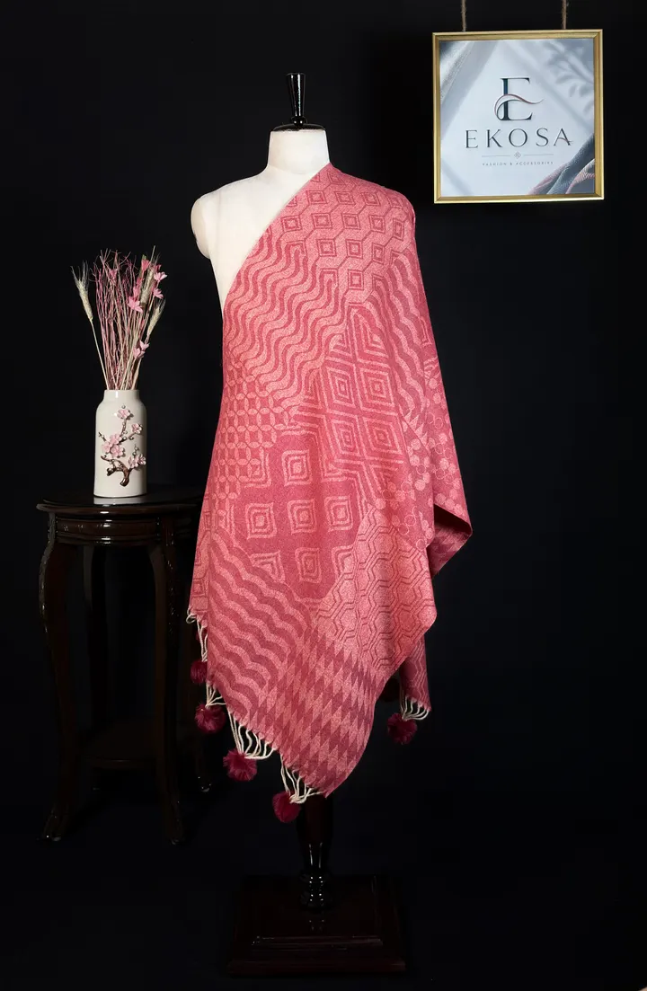 Patchwork Stole — Red, image 1 of 3