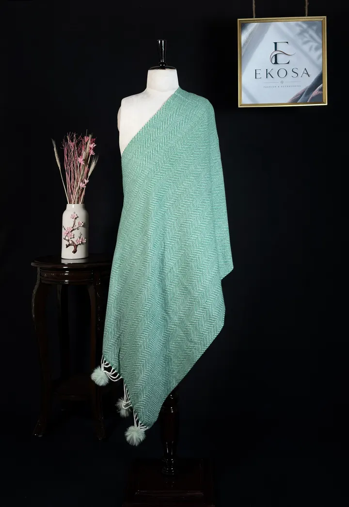 Soft Weave Stole — Bottle Green, image 1 of 3