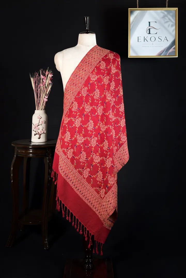 Classic Vine Stole — Red, image 1 of 2